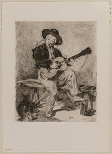 O Guitarrero, 1861. de Édouard Manet
