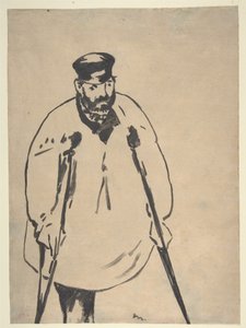 Manet - Um homem de muletas, 1878 de Édouard Manet