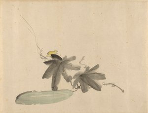 Manet - Pepino com folhas, c. 1880 de Édouard Manet