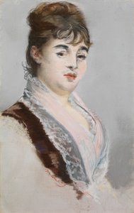 Marie Colombier, c.1880 (pastel sobre tela de linho) de Édouard Manet