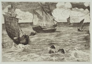 Marine, 1865-66. de Édouard Manet