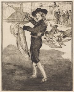 Mlle. Victorine com o traje de uma «Espada» (L