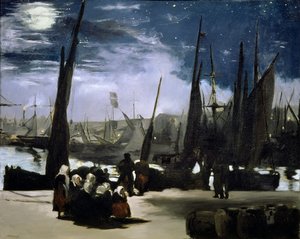 Luar no porto de Boulogne, 1868 de Édouard Manet