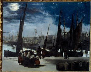 Luar no porto de Boulogne Pintura de Edouard Manet (1832-1883) 1869 Sol. 0,82x1,01 m Paris, musee d