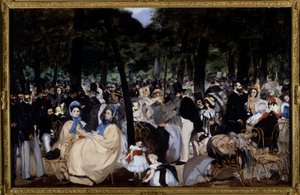 Música nos Jardins das Tulherias de Édouard Manet