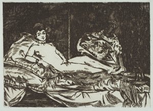 Prato grande Olympia, de janeiro a maio de 1867. de Édouard Manet
