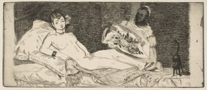 Prato pequeno Olympia, 1867. de Édouard Manet