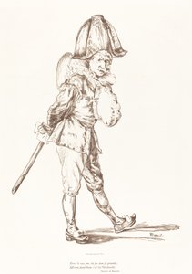 Punchinello, 1874. de Édouard Manet