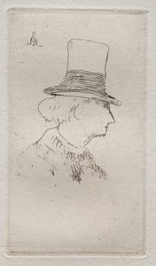 Retrato de perfil de Charles Baudelaire de Édouard Manet