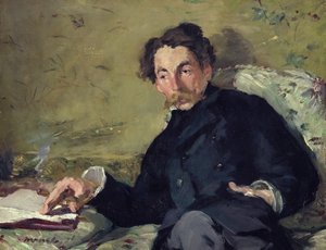 Stephane Mallarmé (1842-98) 1876 (óleo sobre tela) de Édouard Manet