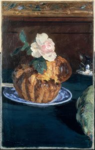 Natureza morta com brioche de Édouard Manet