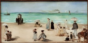 Na praia de Boulognesur-Mer de Édouard Manet