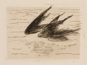 Andorinhas, prato 8 de Le Fleuve de Édouard Manet