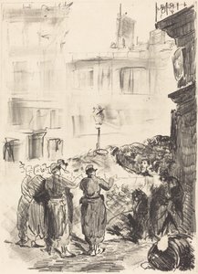 A Barricada (La barricada) de Édouard Manet