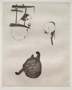 Os Gatos, 1868-1869. de Édouard Manet