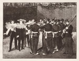 A execução do imperador Maximiliano de Édouard Manet
