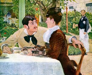 O jardim de Pere Lathuille, 1879 1938. de Édouard Manet