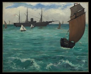 O «Kearsarge» em Boulogne de Édouard Manet