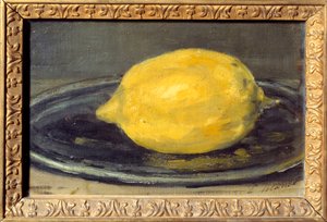 The Lemon Painting by Edouard Manet (1832-1883). 1880. Sol. 0,14x0,22 m Paris. Musee d