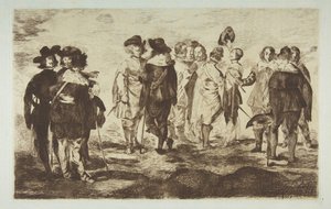 Os Little Cavaliers, depois de Velázquez, 1861-62. de Édouard Manet