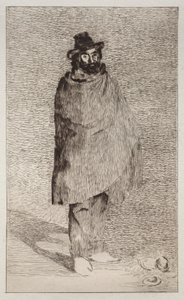 O Filósofo (gravura e ponta seca) de Édouard Manet
