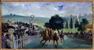 As corridas de Longchamp de Édouard Manet
