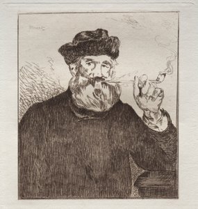 O fumador (gravura) de Édouard Manet