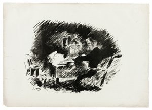 Under the Lamp ("Once upon a midnight dreary..."), de O Corvo (Le Corbeau) de Édouard Manet