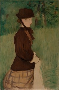 Jovem Mulher num Jardim de Édouard Manet
