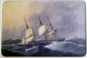 A Three Mats of Commerce in 1882 Watercolour by Edouard Adam (1847-1929) 1882 Paris, Musee de la Marine