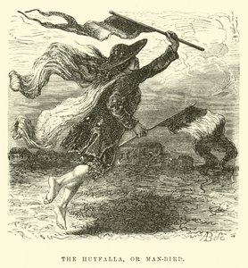 O Huyfalla, ou homem-pássaro de Edouard Riou