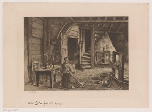 Interior do sótão de Edouard Tyck (signed by artist)