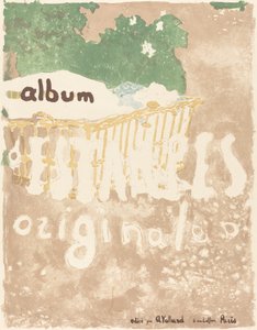 Um bebê em uma cesta ao ar livre (impressões originais da capa do álbum) de Edouard Vuillard