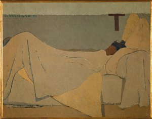 Na cama de Edouard Vuillard
