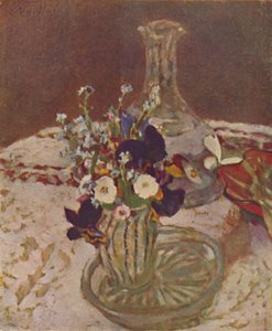 Bouquet de amores-perfeitos, miosótis e margaridas Cerca de 1900, c1900, 1946 de Edouard Vuillard