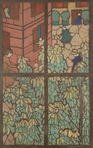 Castanheiros, um desenho animado para uma Tiffany Stained-Glass Window de Edouard Vuillard