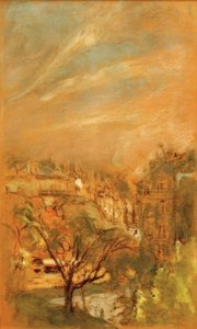 Efeito de manhã na Praça Ventimiglia de Edouard Vuillard