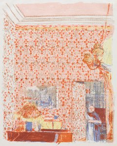 Interior com Papel de Parede Rosa I de Edouard Vuillard