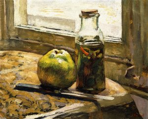 Jarra de Pickles e Maçã, 1889-90 de Edouard Vuillard