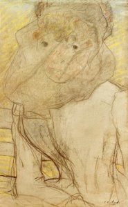 Jovem mulher com violeta de Edouard Vuillard