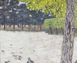 O Jardim das Tulherias, ca 1894. de Edouard Vuillard