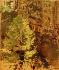 A praça Berlioz, efeito do sol da manhã de Edouard Vuillard