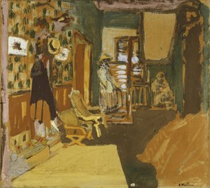 Senhora Hessel no corredor, c.1909 de Edouard Vuillard