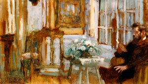 Monsieur Arthur Fontaine em sua sala de estar, 1904 de Edouard Vuillard