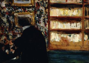Monsieur Natanson na Biblioteca de Edouard Vuillard