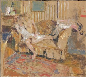 Nu no Salão Listrado, c. 1905. de Edouard Vuillard