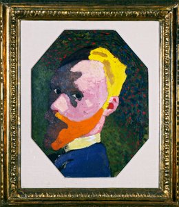 Auto-retrato octogonal, 1890 de Edouard Vuillard