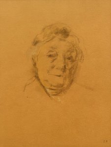 Retrato de Madame Bénard pela frente de Edouard Vuillard