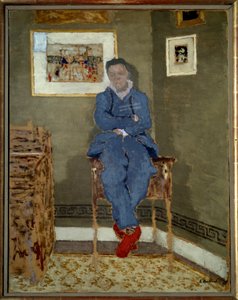 Retrato do Pintor Félix Vallotton (1865-1925) de Edouard Vuillard