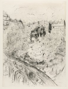 Praça Ventimiglia de Edouard Vuillard